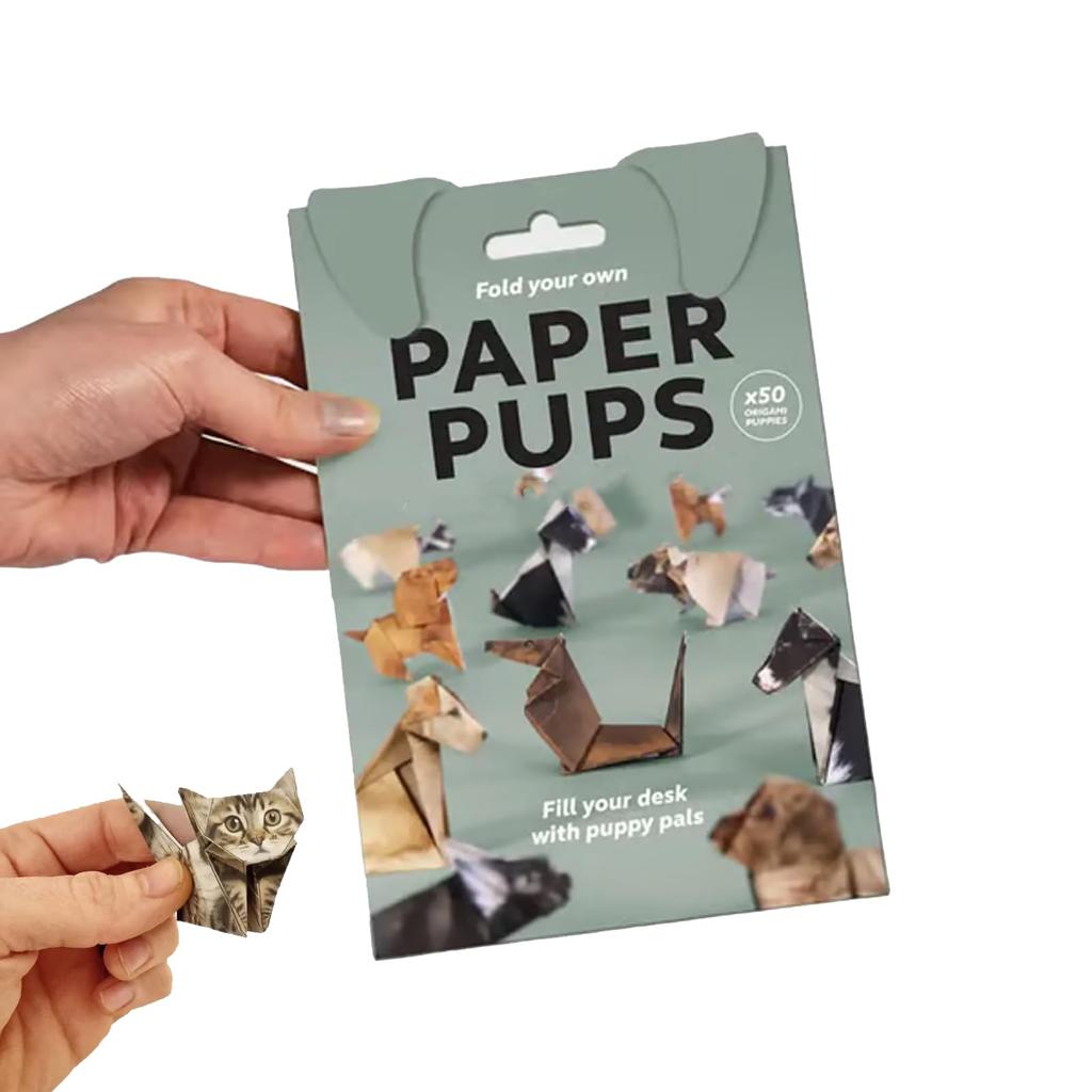 50 шт. Сделай сам бумажные кошки Сделай сам бумага для оригами для складывания милых фигурок кошек, веселое занятие для взрослых и детей, подарок для любителей кошек