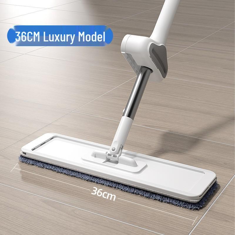 Hand-Free Flat Mop for Wooden and Tile Floors