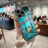 Чехол для телефона с изображением группы Gorillaz в стиле аниме для iPhone 17 Pro Max 15 Pro 16 14 Plus 12 13 Mini 11 Pro, противоударный, гальванизированный стеклянный чехол