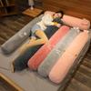 Body Pillow: Long, Cylindrical, Removable, Washable, Great for Leg Clamping and Pregnancy. Perfect for Kids' Beds.