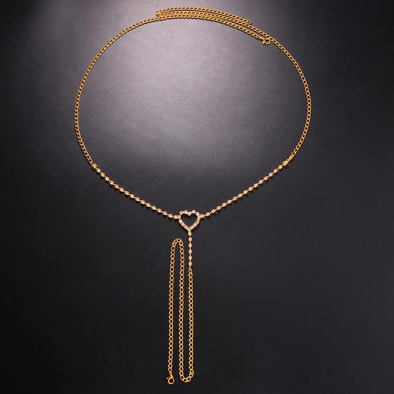 Сексуальные трусики-стринги со стразами в форме сердца, ювелирные изделия для женщин, персонализированные стринги на талии с цепочкой, нижнее белье, украшения для тела