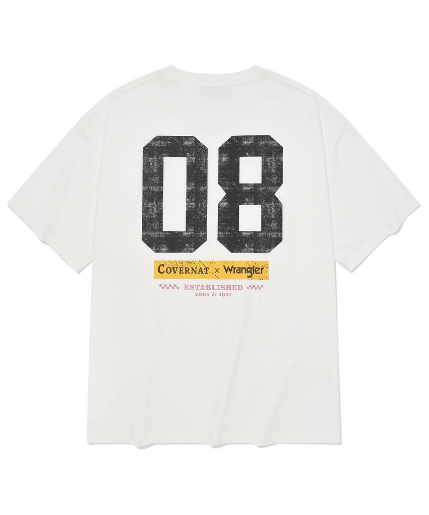 COVERNAT [Covernat X Wrangler] 08 Винтажная футболка Белая