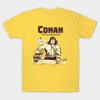 Мужская черная футболка с принтом Conan The Librarian Alt Version Печать на бумаге для трансфера без вырезания Хлопковая футболка