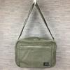 Сумка через плечо оливково-зеленая с несколькими карманами Yoshida Kaban(ИСПОЛЬЗОВАЛ)