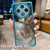 Подходит для чехла на мобильный телефон Transsion Tecno Spark 30 30C 40 40C Силиконовый прозрачный защитный чехол TPU противоударный