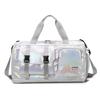 Женская дорожная сумка-даффл из нейлона большой вместимости, сумка-тоут для выходных и спортзала с отделением для обуви, мужская универсальная ручная кладь для спорта и фитнеса