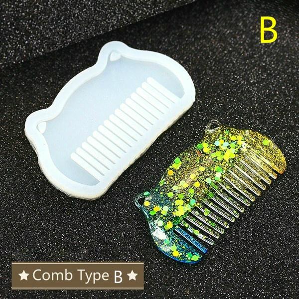 1 шт. расческа УФ-Скрапбукинг силиконовая форма DIY Смола декоративная форма для изготовления ювелирных изделий эпоксидная смола