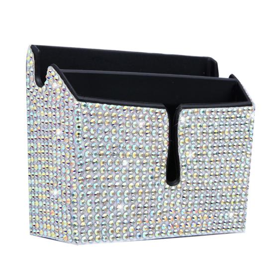 Прочный автомобильный ящик для хранения вещей с 2 отделениями, простая установка, хранение