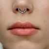 Unisex Cool Punk U Shape Geometric Rhinestone Bear Nose Cuff Fake Nose Ring Nose Stud Body Jewelry