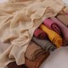 Soft Wide Edge Thin Modal Single Color Cotton Breathable Scarf Shawl Large Size 85 * 180CM