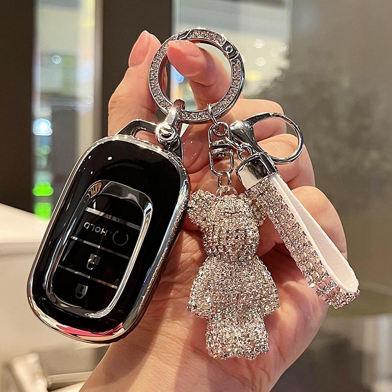 Чехол для автомобильного пульта дистанционного управления TPU, защитный чехол для брелока Honda CRV CR-V, подходит для Civic Accord HR-V HRV City Odyssey XR-V 2022-2024