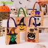 Non-Woven Halloween Candy Gifts Bags Pumpkin Ghost Witch Storage Bag Trick or Treat Packaging Bags Handbag Halloween Decoration