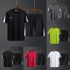 Breathable Men Quick Dry Tshirt And Shorts Set For Gym And Running Sportswear