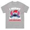 I Want Stitch For Christmas T Shirt Xmas Festive Tee Top Xmas Gift Tee