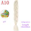MISS WIG Ombre Oversized Hazelnut Hair 24" 100g Synthetic Crochet Braid Hair Extension Fiber