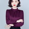 Женская осенняя рубашка First-line Cut Label из шелка Mulberry, рубашка, женский шелковый топ Temperament