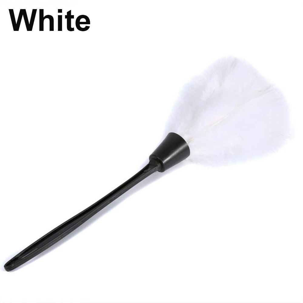 New Portable Anti-static Home Cleaning Plastic Handle Turkey Feather Duster Cleaner