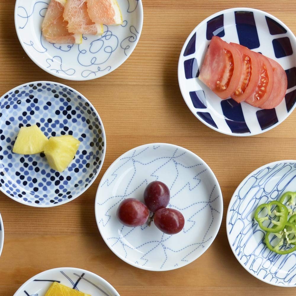 Natural69 Набор посуды Хасами Свотч Маленький 5 и Эти маленькие тарелки можно использовать в микроволновой печи и мыть в посудомоечной машине Сделано они предлагают стильный и милый японский Отличный