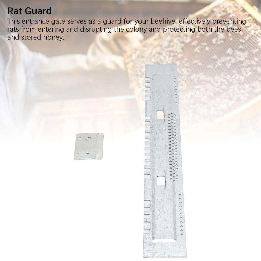 Набор из 5 шт. Редуктор летка улья Защита от грызунов для улья из нержавеющей стали для стандартного улья на 10 рамок