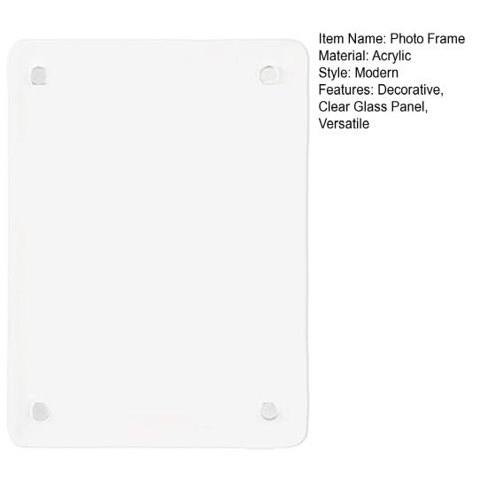 Акриловая фоторамка из прозрачного стекла, декоративные фоторамки для дома, школы, путешествия, общежития, фотостудии