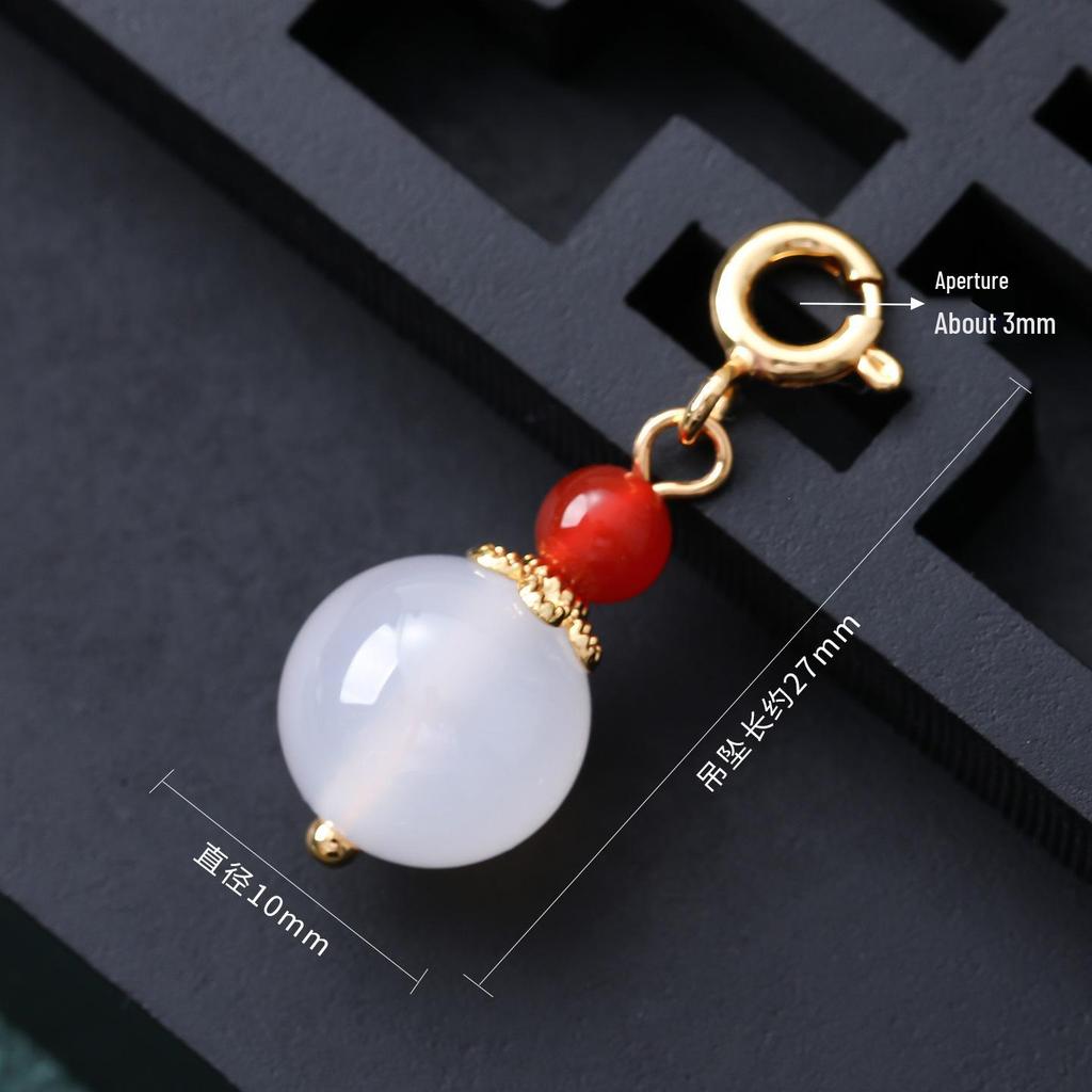 Натуральные агатовые бусины-кисточки для браслета Hanfu, DIY, с универсальной застежкой