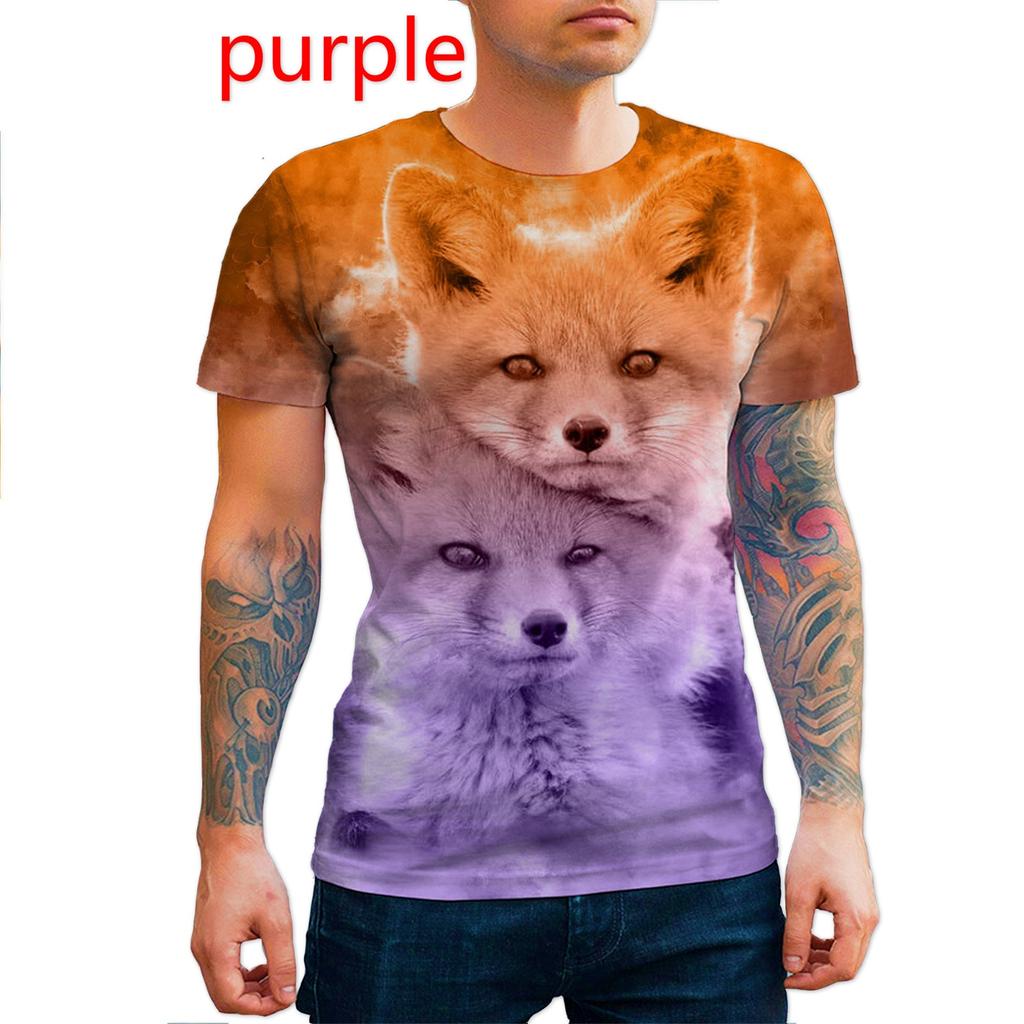 3D Animal Printed T Shirts for Men/women Personality Cool Printing Graphic Tee Shirt Plus Size Short Sleeve T-shirt