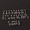 1 шт./пакет, 26 английских начальных букв, кубический цирконий, серьги-гвоздики из нержавеющей стали, серьги для хряща, спиральные ювелирные изделия для пирсинга