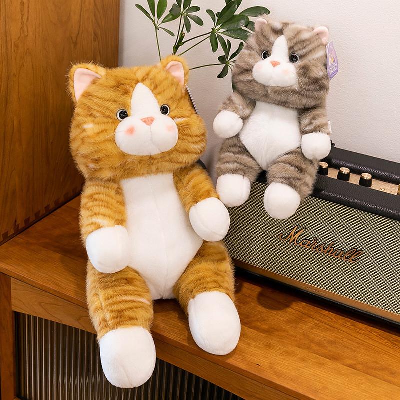 Игрушка Плюшевый Кот Мультяшный Мягкая Игрушка Кукла Детский Подарок на День Рождения Украшение Комнаты