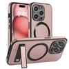 Роскошный кожаный чехол-подставка Magsafe для iPhone 16 15 14 11 12 13 Pro Max, магнитный, для беспроводной зарядки