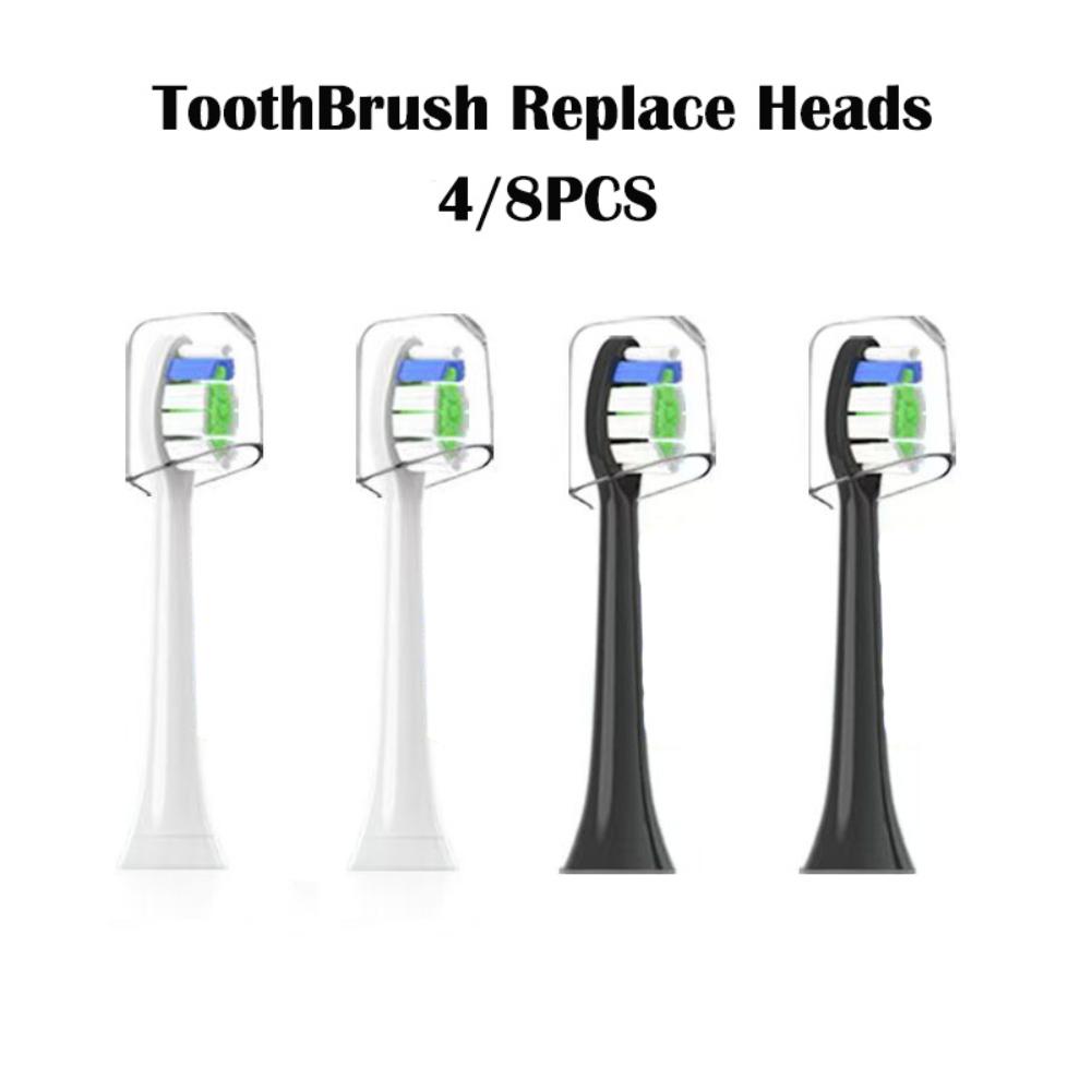 2/4PCS Toothbrush Replacement Clean HX3/X6/X9 Sonic Electric Toothbrush Soft Suitable Vacuum Bristle Nozzles Standard Electric Tooth Brushheads