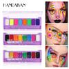 8 Colors Glow Fluorescent Neon Face Body Art Paint UV Glow Body Painting Halloween Party Fancy Dress Beauty Makeup Cosmetics