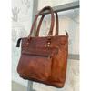 New Women's Genuine Vintage Leather Shoulder Bag Brown Shopping Hand Purse Tote