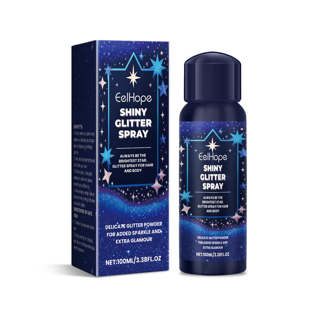 Body Shimmer Spray Glitter Mist for Festivals and Nightclubs