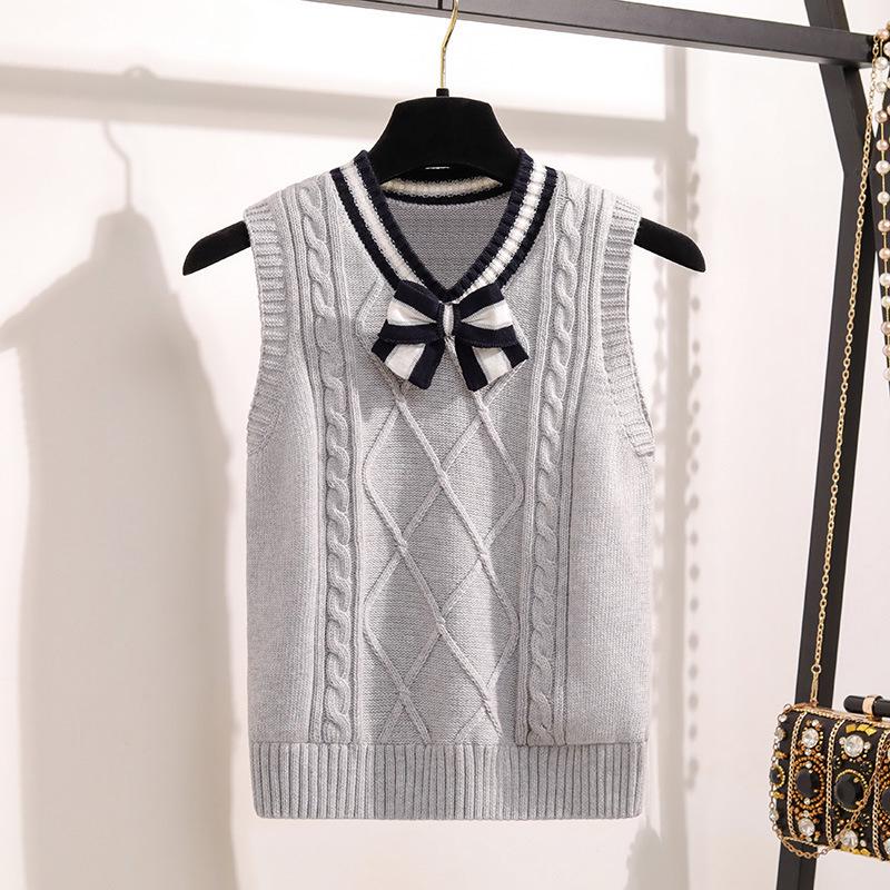 Унисекс вязаный школьный жилет: Теплая школьная форма для весны и осени