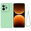 For Realme GT 7 Pro 5G Case Liquid Silicone Phone Back Cover with Hand Strap