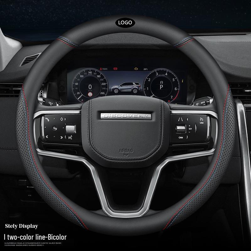 Leather Steering Wheel Cover for Range Rover Sport, Discovery, Freelander, Aurora