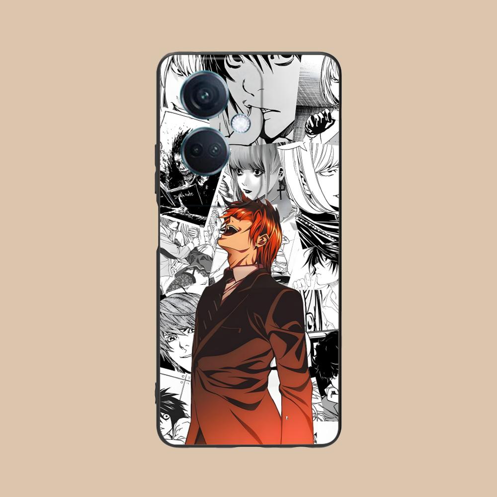 Чехол для мобильного телефона Death Note Kira Light для OPPO Reno 14 13 12 11 10 9 8 7 6 5 F T Pro 5G Цветной Печатный Чехол Роскошный Чехол