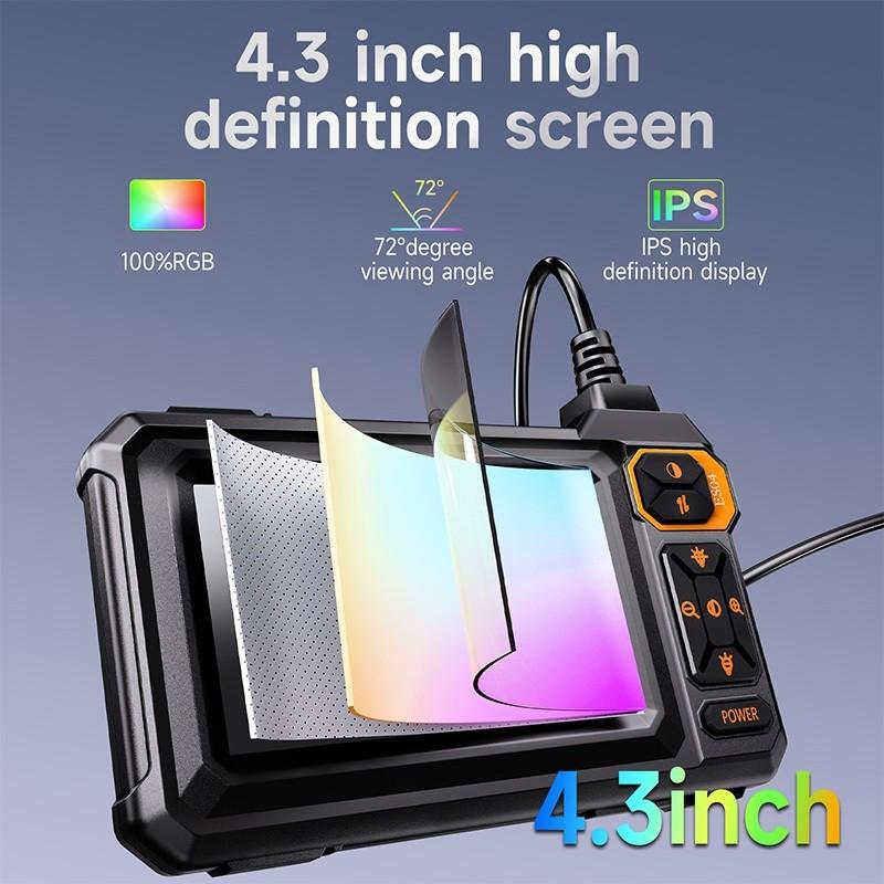 4,3-дюймовый IPS-экран 8 мм HD1080P 8 светодиодных световодов Камера-бороскоп для осмотра одной линзой для ремонта автомобилей Промышленная эндоскопическая камера