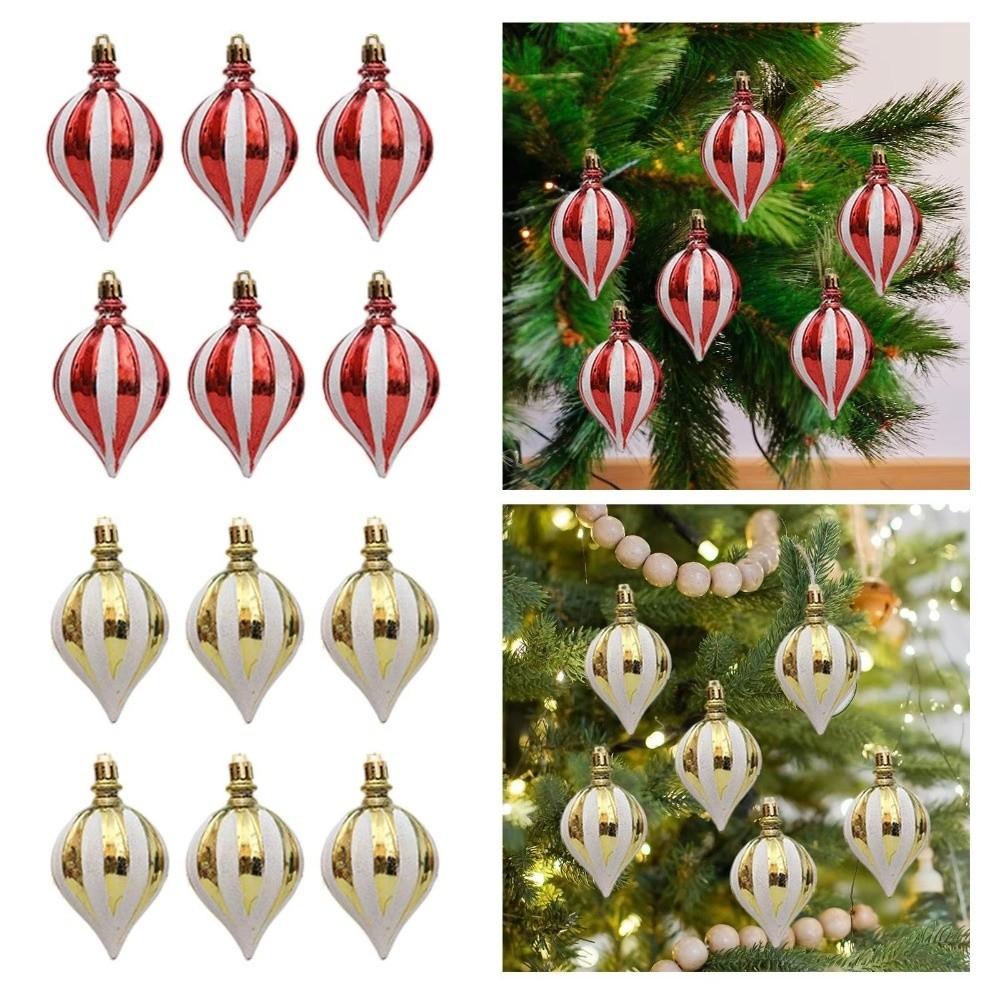 Mini Christmas Tree Pendants Plastic Merry Christmas Tree Decor Indoor Outdoor Ornaments