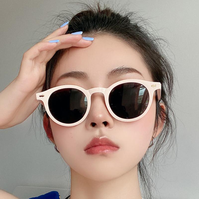 Vintage Colorful Round Sun Glasses Women Men Retro Trend Brand Designer Sunglasses Climbing Camping Female Male Eyeglasses