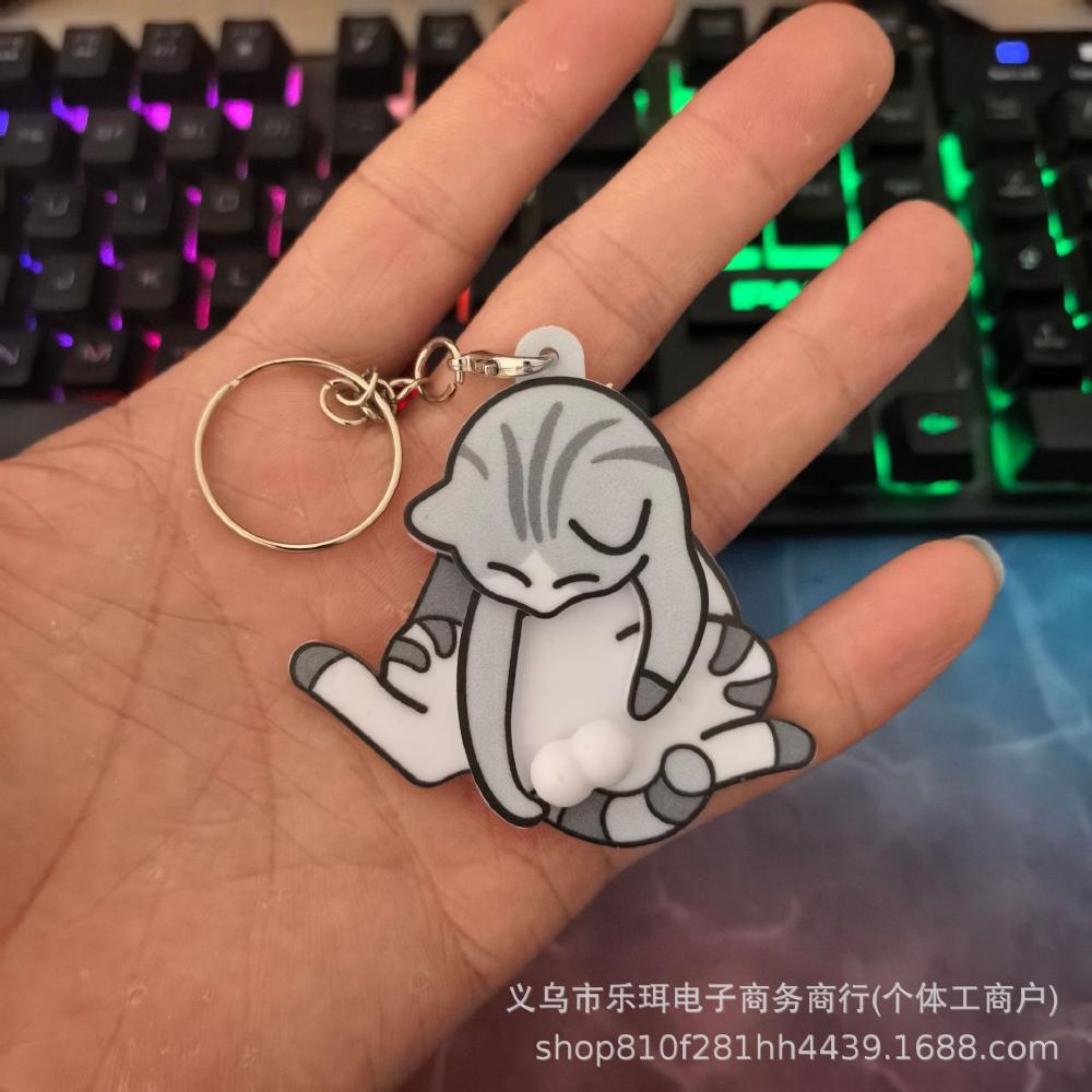 Креативный разборный брелок-котик - Милая вращающаяся игрушка для украшения рюкзака и сумки