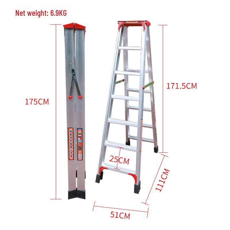 Seahigh Folding Aluminum A-Frame Ladder