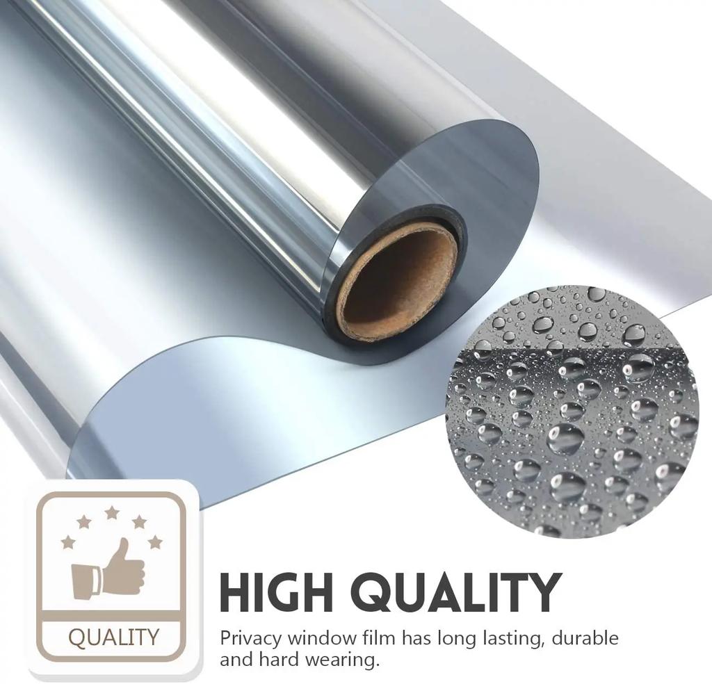 Односторонняя пленка для окон, зеркальная, отражающая, солнцезащитная, тонирующая, с защитой от ультрафиолетового излучения, стекло, виниловая затемняющая наклейка, стекло, конфиденциальность для дома