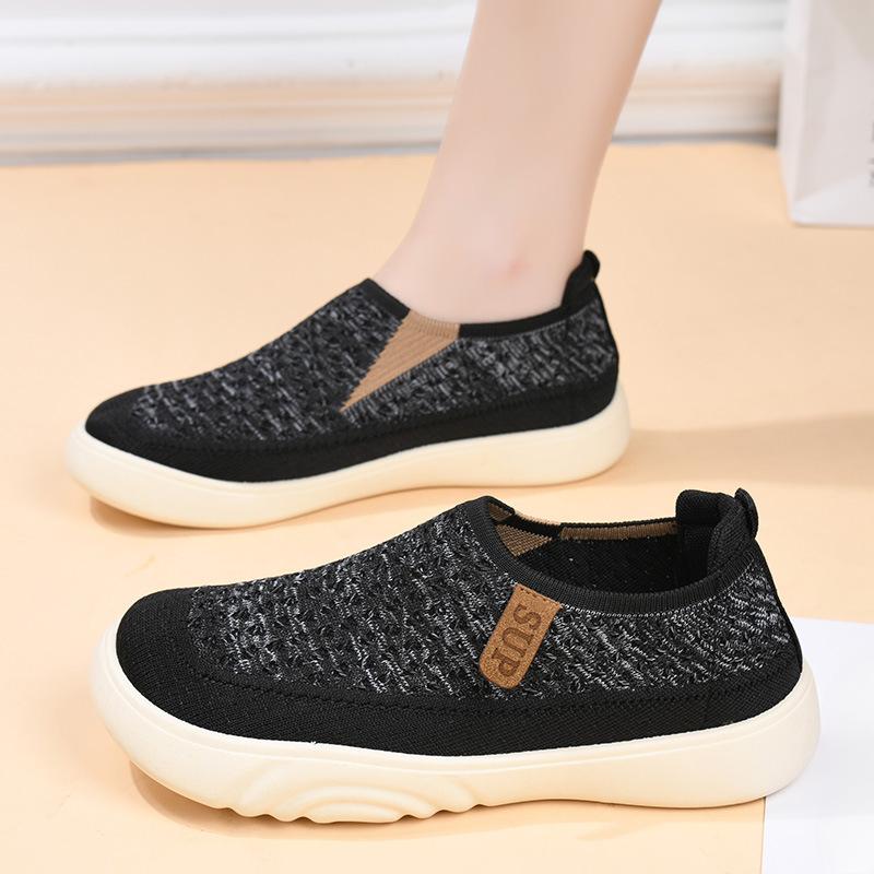New Cloth Shoes, Women's Single Shoes, Soft-soled, Comfortable One-step Shoes, Casual Shoes