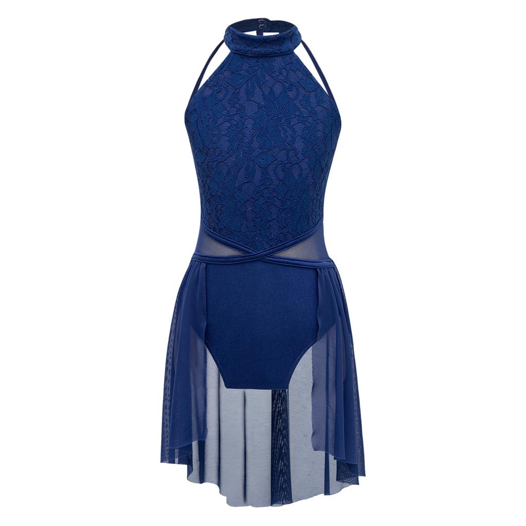 Детское танцевальное платье без рукавов для девочек, модные лирические платья для современного танца, одежда для балерины, балета, сценического выступления