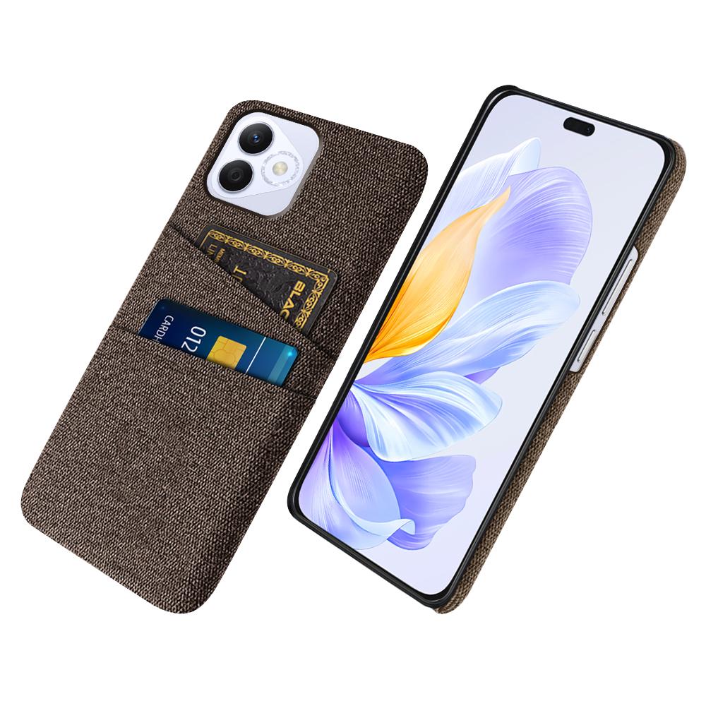 For Honor X60i 5G Case Cloth+Hard PC Phone Cover with Dual Card Slots