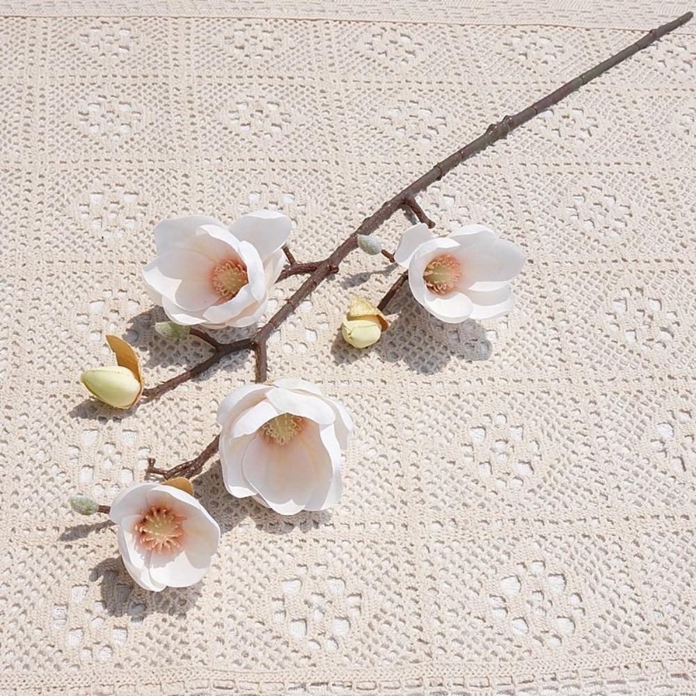 78cm Artificial Magnolia Branches Real Touch Artificial Orchid Flowers  Wedding Party Decor