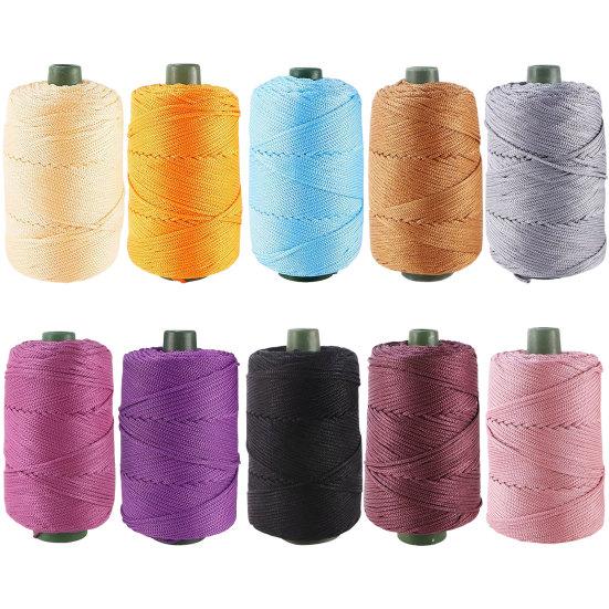 Шнур для бисера, ручное вязание, гибкая нить макраме, плетеный шнур для бисера, товары для дома