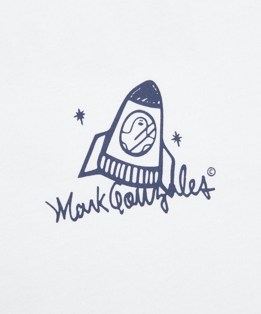 Mark Gonzales Графическая футболка 'Космический дудл' - Белая