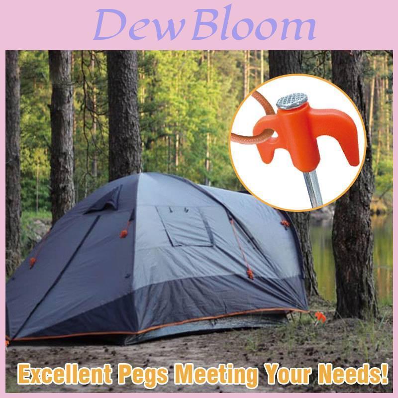 Camping Tent Pegs With Glowinthedark Nails For Outdoor Shelter And Camping Gear